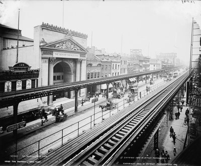 The Bowery, Nueva York, c.1900 de Detroit Publishing Co.